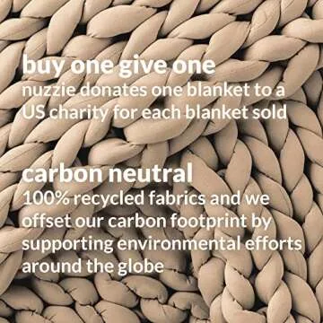 Nuzzie Chunky Knit Blanket - Breathable, Cooling, Hand Made Knit Throw Blanket for Sleep - Machine Washable, Stylish Decor Design - Beige, 15 lb Full