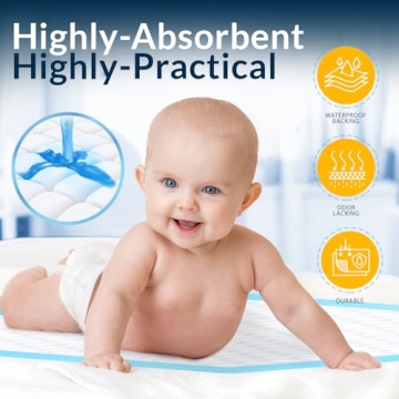 Medpride 17'' x 24'' Disposable Underpads for Pets and Kids