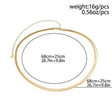 Multilayer Waist Chain Beach Bikini Belly Waist Chain Gold Plated Sequin Belly Body Jewerly Summer Sexy Layered Waist Belly Chain for Women (Gold 6)