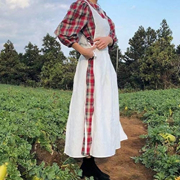losofar Vintage Pleated Apron for Women - Elegant and Functional
