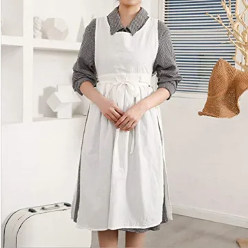 losofar Vintage Pleated Apron for Women - Elegant and Functional