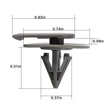Premium 50pcs Wheel Arch Trim Clips for Mini Cooper R50 R52 R53 R56 - OEM Replacement