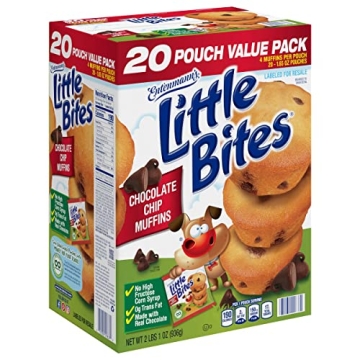 Entenmann's Little Bites Chocolate Chip Muffins, 80 Pack