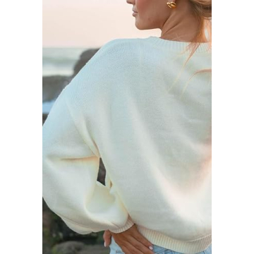 SOOKABEILA Women Y2K Graphic Sweater Top Oversized Long Sleeve Print Knit Sweater Fall Winter Pullover Sweatshirt (Pink,S)