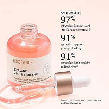 Biossance Squalane Vitamin C Rose Oil - Radiant Skin