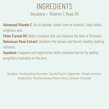 Biossance Squalane Vitamin C Rose Oil - Radiant Skin