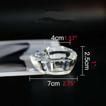 2 Pcsc Glass Tealight Candle Holder Glass Votive Candle Holder Chunky Glass Candle Holder for Wedding Party and Home Decor (Heart-Shaped)
