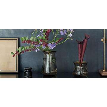 KINTO 20334 Flower Vase Luna Base 80x130mm Brown