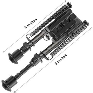 Lightweight Carbon Fiber Bipod for Precision Shooting