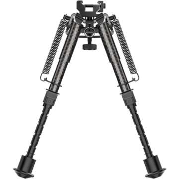 CVLIFE Bipod, Carbon Fiber Bipod for Rifle with Picatinny Adapter 6-9 Inches Bipod