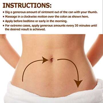 Dr. Cole's Organic Herbal Constipation Relief Formula. Natural, Non-Toxic Ease from Sluggish Bowel Movements & Bloating. Safe, External Ointment for Infants, Toddlers, Kids, Adults, The Elderly & Pets