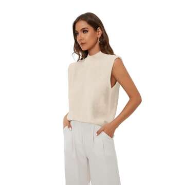 MISSACTIVER Women Summer Flower Knitted Halter Tank Top Deep V Neck Sleeveless Backless Split Slim Camisole Going Out Tops(Large,Green)