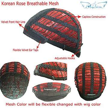 Angelaicos Women's Fluffy Wavy Party Halloween Costume Merida Wig Long Brown