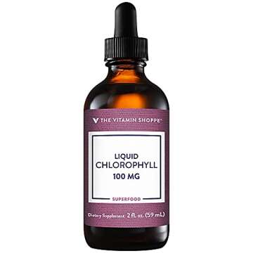 The Vitamin Shoppe Liquid Chlorophyll 100mg - Green Superfood That Supports The Immune System and Energy Production, Easy-to-Take Liquid (2 Fl Oz.)