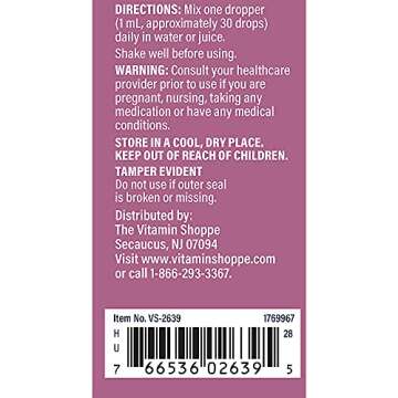 The Vitamin Shoppe Liquid Chlorophyll 100mg - Green Superfood That Supports The Immune System and Energy Production, Easy-to-Take Liquid (2 Fl Oz.)