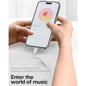 ZENVAN USB C to 3.5mm Headphone Jack Adapter for iPhone 16/ iPhone 15 Series, USB C to Aux Audio Don...