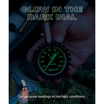 Vondior Tire Pressure Gauge for Cars and Trucks - Accurate & Durable