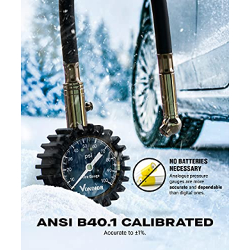 Vondior Tire Pressure Gauge for Cars and Trucks - Accurate & Durable