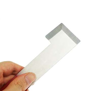 Kasteco 2 Pack Steel Beekeeping Hive Tool Hive Scraper Tool Bee Frame Lifter and Scraper Equipment for Beekeepers, 2 Types