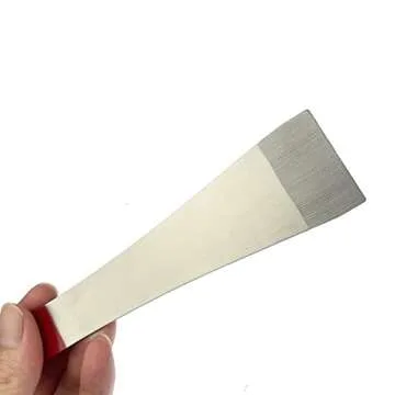 Kasteco 2 Pack Steel Beekeeping Hive Tool Hive Scraper Tool Bee Frame Lifter and Scraper Equipment for Beekeepers, 2 Types