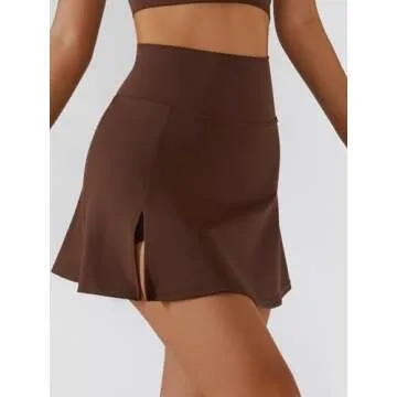 Women's Tennis Skirts One Shoulder Sport Bra Workout Set