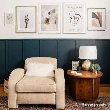 BACKDROP | Premium Exterior Paint | Semi-Gloss Finish for Outdoor Trim & Doors | Self-Priming, Low VOC, Green Wise Certified | SURF CAMP - Dark Blue With Green Undertones | 0.5 Gallon