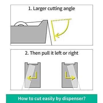 GIBIBU 6 Rolls Transparent Tape Refills, Clear Tape Dispenser Refill Rolls, Glossy Gift Wrap Tapes for Office, School, Home, 3/4 x 1000 Inches