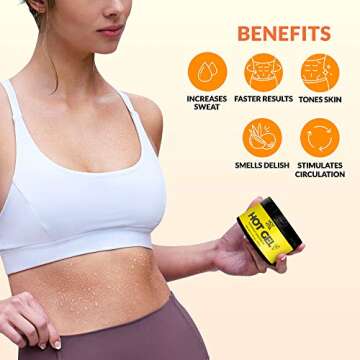 Hot Vita Hot Gel – Sweat Cream Workout Enhancer Belly Slimming Gel (6 oz)