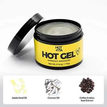 Hot Vita Hot Gel – Sweat Cream Workout Enhancer Belly Slimming Gel (6 oz)