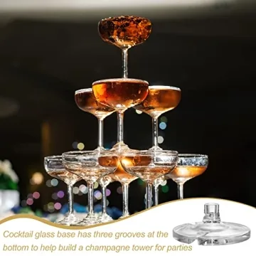 Zopeal 50 Pcs Unbreakable Champagne Glasses for Parties