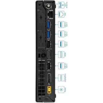 Lenovo ThinkCentre M920Q Tiny Desktop Computer, Intel 8th Gen Core i7-8700T up to 4.0GHz, 32GB DDR4 RAM, 1TB SSD, HDMI, DP, Wi-Fi, Keyboard and Mouse, Windows 11 Pro (Renewed)