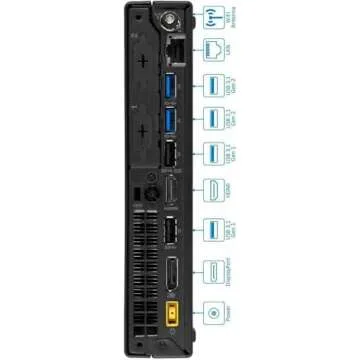 Lenovo ThinkCentre M920Q Tiny Desktop Computer, Intel 8th Gen Core i7-8700T up to 4.0GHz, 32GB DDR4 RAM, 1TB SSD, HDMI, DP, Wi-Fi, Keyboard and Mouse, Windows 11 Pro (Renewed)