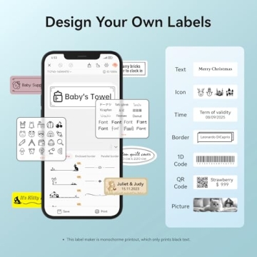 D11 NIIMBOT Portable Label Maker with Custom Templates