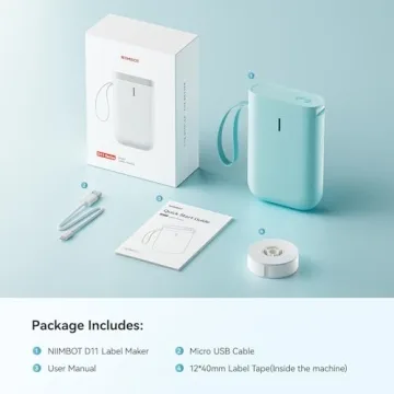 D11 NIIMBOT Portable Label Maker with Custom Templates