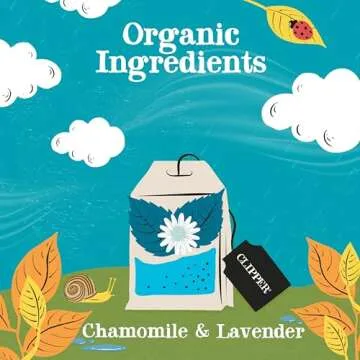 Clipper Tea Snore and Peace Chamomile & Lavender Herbal Tea – Caffeine Free, USDA Organic, Great Hot or Iced – Comfortingly Floral, Natural, Fair & Delicious – 20 Tea Bags