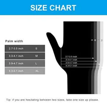 FINITEX - Black Nitrile Disposable Gloves, 5mil, Powder-free, Medical Exam Gloves Latex-Free 100 PCS For Cleaning Food (Large)