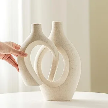 Lvases Snuggle Hollow Ceramic Vase Set for Home Decor