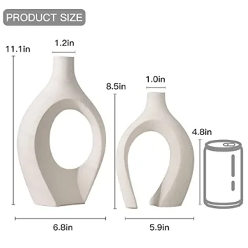 Lvases Snuggle Hollow Ceramic Vase Set for Home Decor