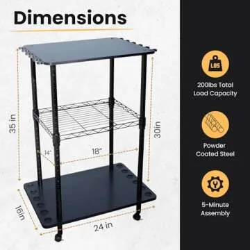 Rush Creek Creations, Fishing Rod Holder for 12-Rods, Fishing Pole Holder for Garage, for Fishing Ge...