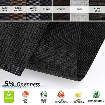 SmartWings Motorized Outdoor Patio Shades with Smart Motor and Remote Control