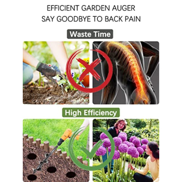 SYITCUN 4"x12" Auger Drill Bit for Effortless Planting