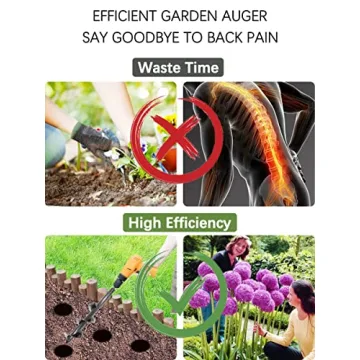 SYITCUN 4"x12" Auger Drill Bit for Effortless Planting