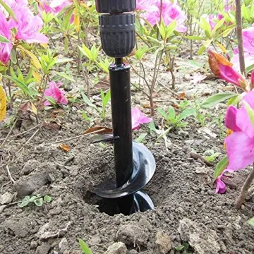 SYITCUN 4"x12" Auger Drill Bit for Effortless Planting