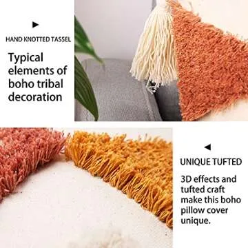 Merrycolor Boho Lumbar 12x20 Throw Pillow Cover