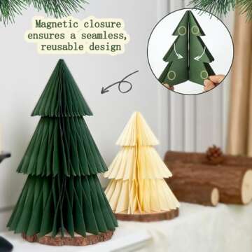 Homarkable Paper Christmas Tree Set for Holiday Cheer