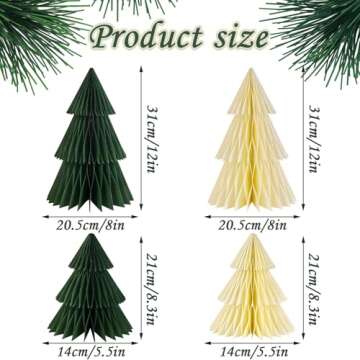 Homarkable Paper Christmas Tree Set for Holiday Cheer