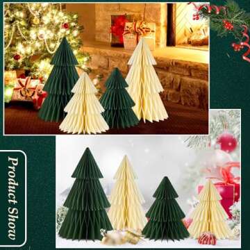 Homarkable Paper Christmas Tree Set for Holiday Cheer