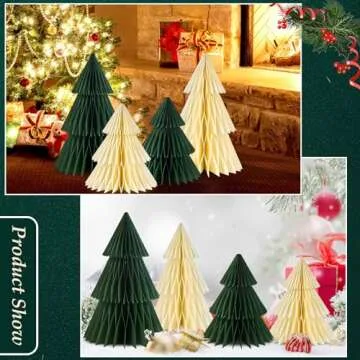 Homarkable Paper Christmas Tree Set for Holiday Cheer
