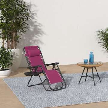 FDW Zero Gravity Chair Patio Chairs Set of 2 Lawn Chair Outdoor Chair Anti Recliner Chair Deck Chairs Folding Lounge Chair Camping Chairs Beach Chairs Pool Chair