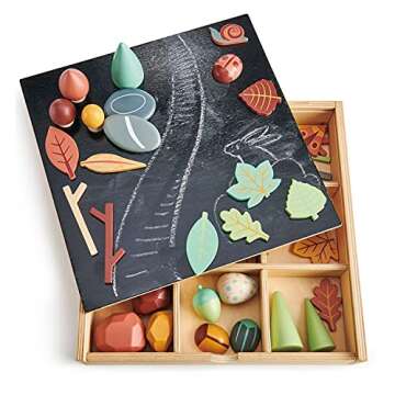 Tender Leaf Toys My Forest Floor - Wooden Open-Ended Tinker Tray for Kids